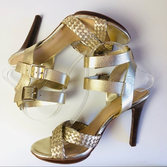 Marc Fisher Cari Metallic Stiletto Heel Sandals - Picture 8 of 15